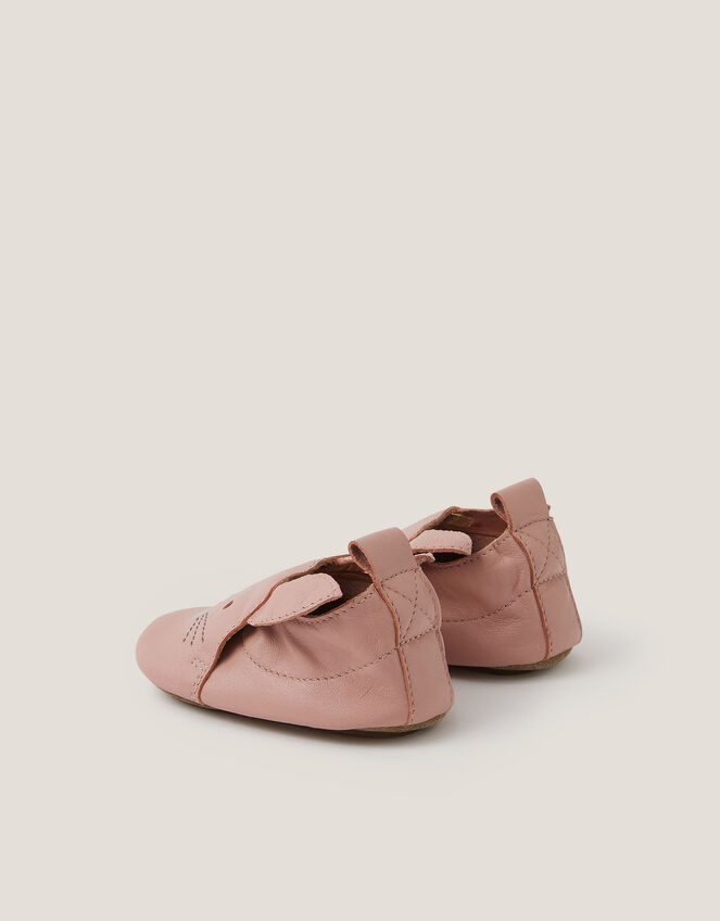 Baby Cat Leather Booties, Pink (PINK), large