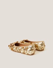 Sequin Ballet Flats, Gold (GOLD), large