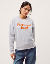 Portobello Road Slogan Sweatshirt, Grey (GREY), large