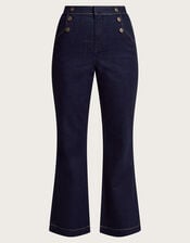 Rosa Flared Denim Jeans, Blue (INDIGO), large