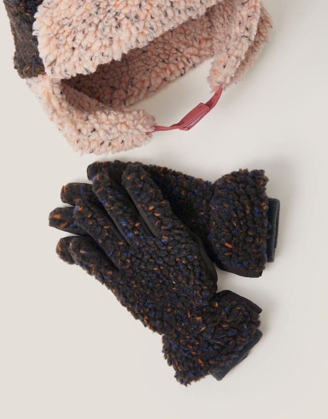 Neppy Trapper Hat & Gloves Set, Multi (MULTI), large