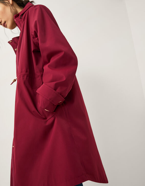 Ada Waterproof Raincoat, Red (BURGUNDY), large