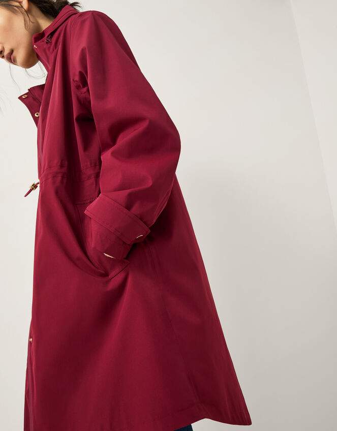 Ada Waterproof Raincoat, Red (BURGUNDY), large