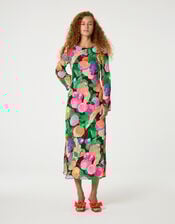 Fabienne Chapot Emile Fruit Print Midi Dress, Multi (MULTI), large