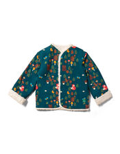 Little Green Radicals Reversible Forest Jacket, Green (GREEN), large