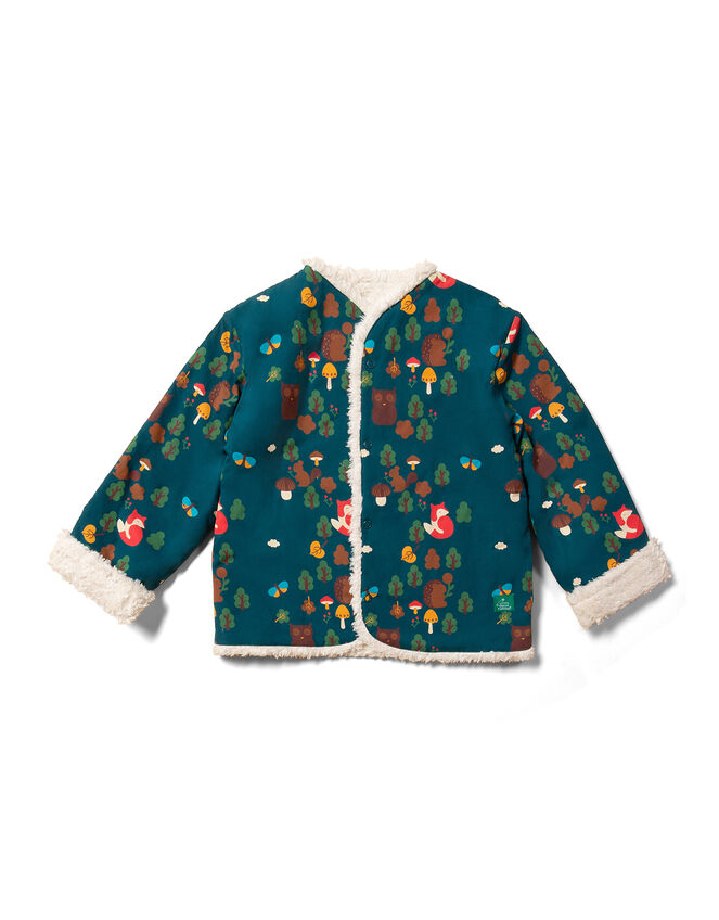 Little Green Radicals Reversible Forest Jacket, Green (GREEN), large