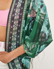 Palm Print Cover-Up in Recycled Polyester, , large