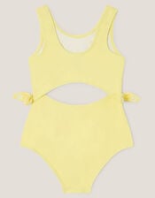 Amalfi Daisy Embroidered Swimsuit, Yellow (YELLOW), large