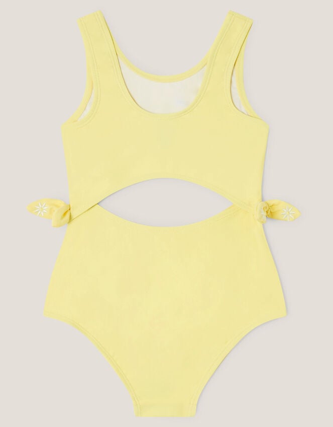 Amalfi Daisy Embroidered Swimsuit, Yellow (YELLOW), large