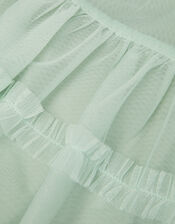 Baby Peony Embroidered Tulle Party Dress, Green (SAGE), large