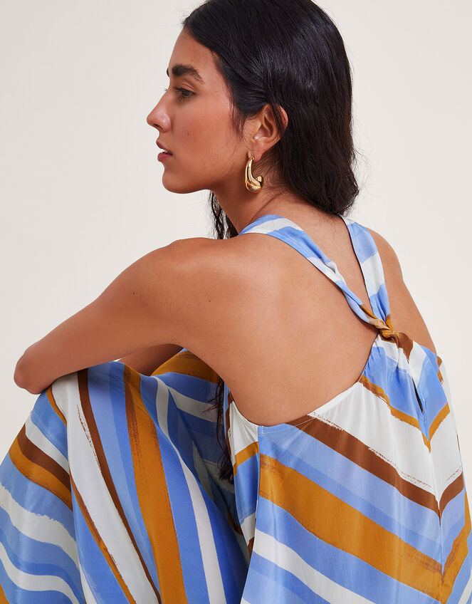 Byrdie Stripe Dress, Blue (TURQUOISE), large