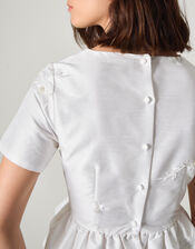 Eliza Floral Embellished Wedding Top, Ivory (IVORY), large