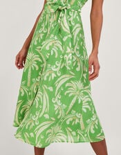 Oriana Tea Dress in LENZING™ ECOVERO™, Green (GREEN), large