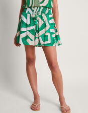 Posy Print Shorts, Green (GREEN), large