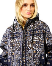 Wild Silves Paisley Longline Jacket, Blue (BLUE), large