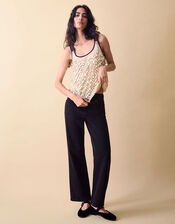 Clemence Solene Teardrop Sequin Tank Top, Nude (NUDE), large