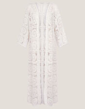 Cara Crochet Beach Cover-Up, Ivory (IVORY), large
