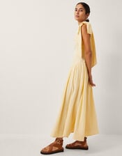 The India Edit Isabelle Drop Waist Maxi Dress, Yellow (YELLOW), large