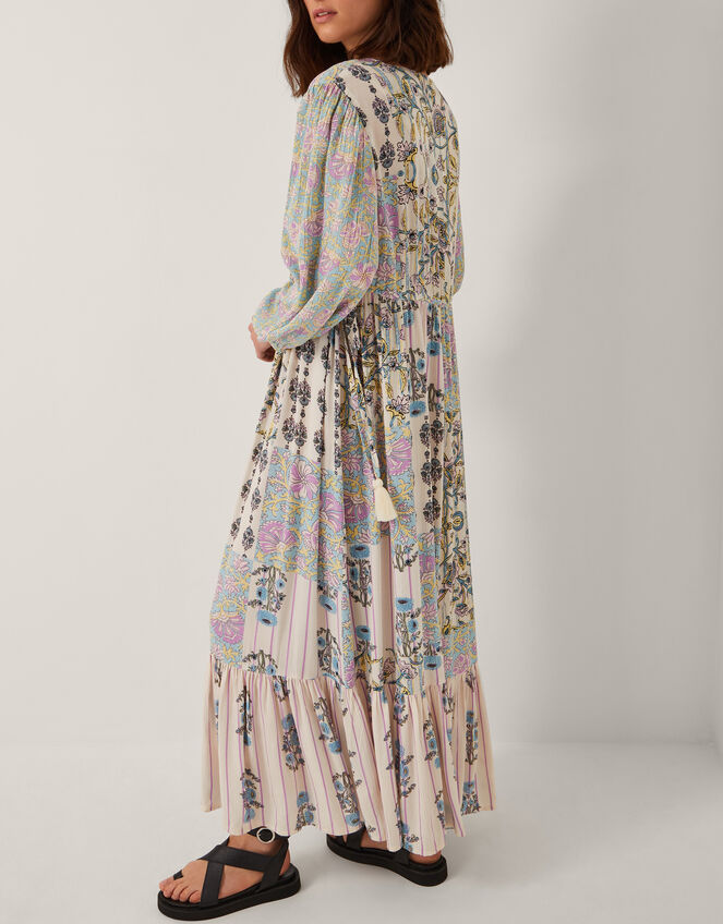 Selene Floral Long Sleeve Maxi Dress, Ivory (IVORY), large