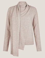 Sally 2-in-1 Scarf Jumper, Natural (NATURAL), large