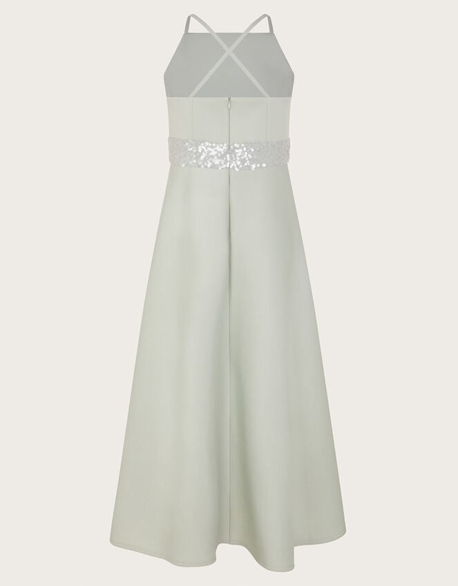 Strappy Sequin High-Low Prom Dress, Green (SAGE), large