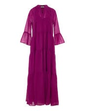 Devotion Twins Ocean Voile Maxi Dress, Pink (MAGENTA), large