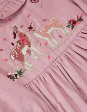 Baby Felicity Embroidered Corduroy Dress, Pink (PINK), large