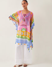 Monika Floral Print Mini Kaftan, , large