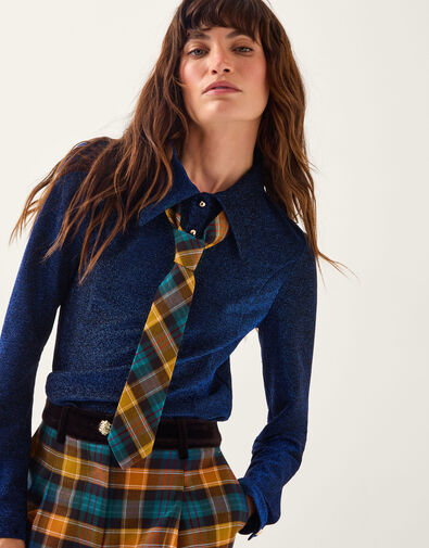 Monsoon x Sarah Corbett-Winder Tartan Tie, , large