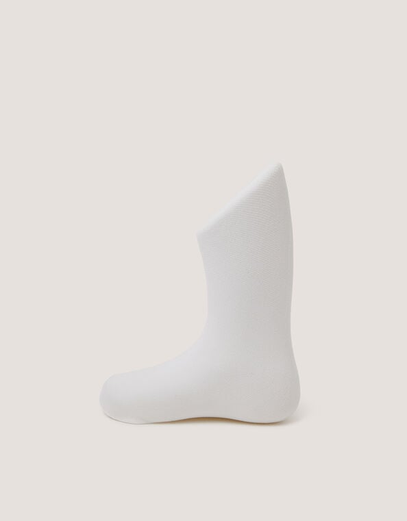 2-Pack Baby 40 Denier Plain Tights, White (WHITE), large