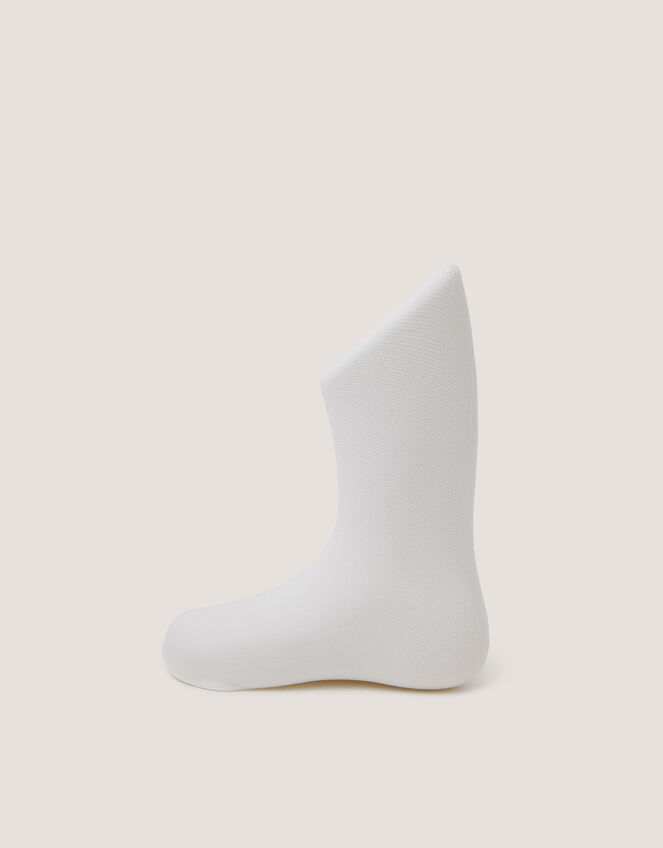 2-Pack Baby 40 Denier Plain Tights, White (WHITE), large