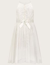 Sequin Truth Bridesmaid Dress, Ivory (IVORY), large