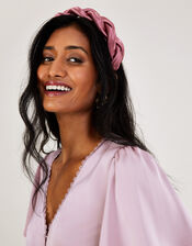 Plait Headband, Pink (PINK), large