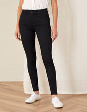 Nadine Regular Length Jeans with Organic Cotton, Black (BLACK), large