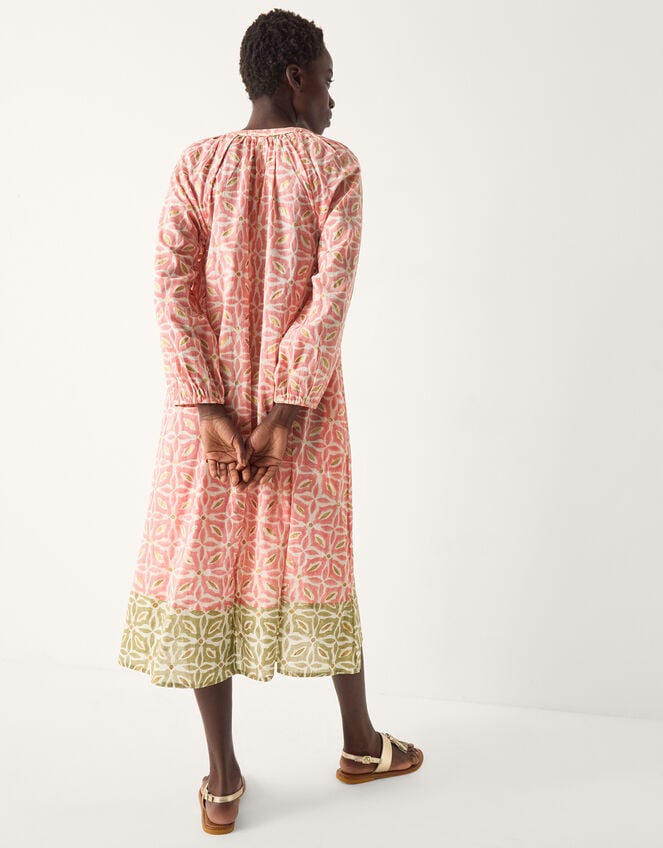 Elma Print Midi Tunic Dress, Pink (PINK), large