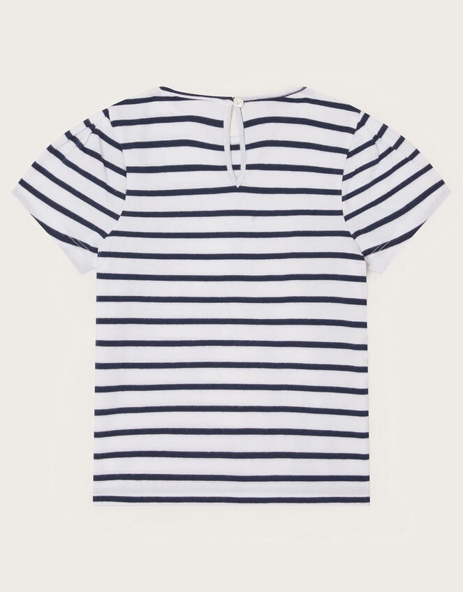 Ciao Bella Stripe T-Shirt, Ivory (IVORY), large
