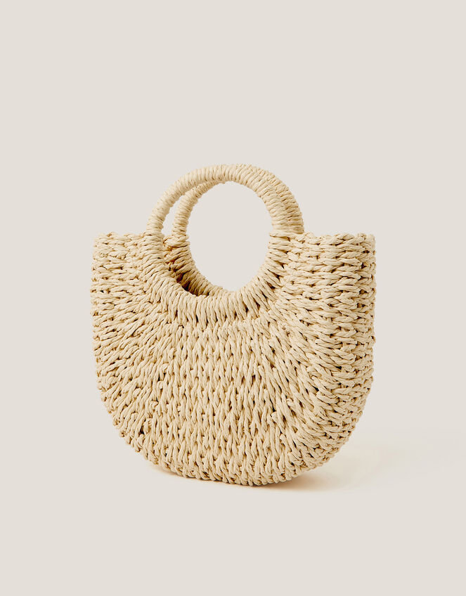 Floral Basket Bag, , large