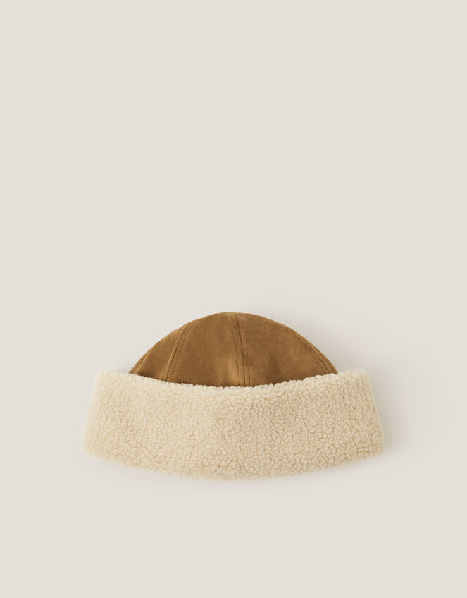 Monsoon x Sarah Corbett-Winder Faux Shearling Docker Hat, , large