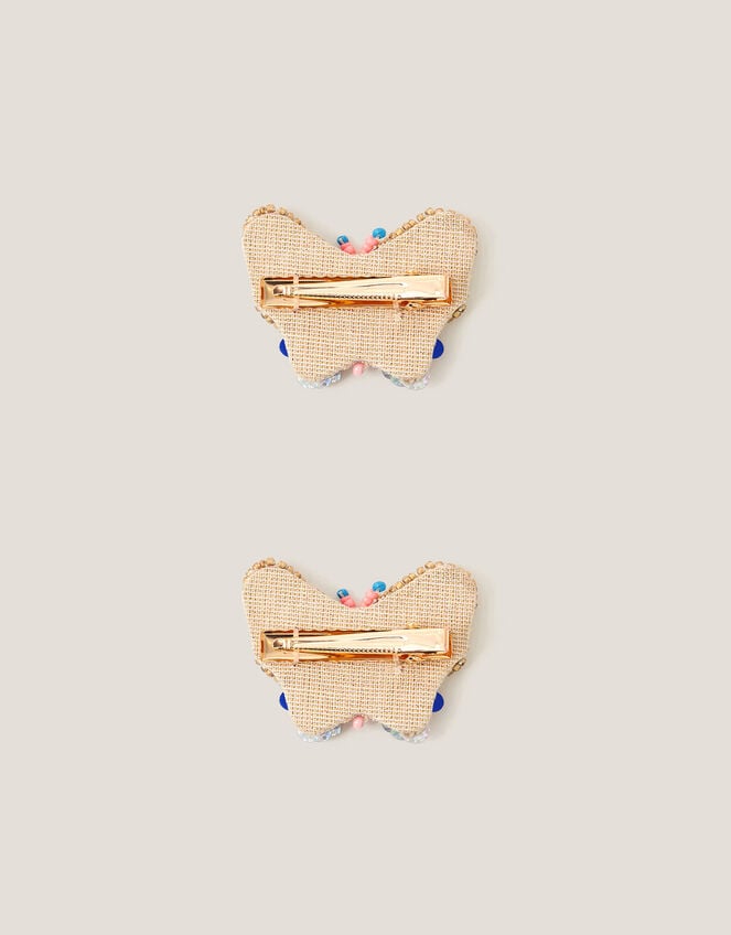 2-Pack Sequin Butterfly Hair Clips, , large