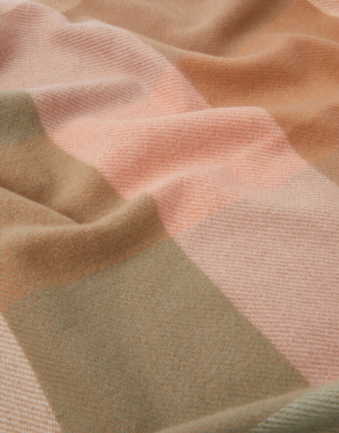 Essa Check Print Scarf, , large