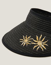 Tashie Embroidered Sun Visor, , large