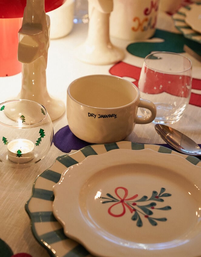 Anna + Nina Mistletoe Breakfast Plate, , large