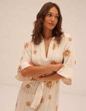 Sundress Soidee Sun Print Midi Dress, White (WHITE), large