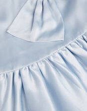 Freya Bow Strap Satin Party Dress, Blue (PALE BLUE), large