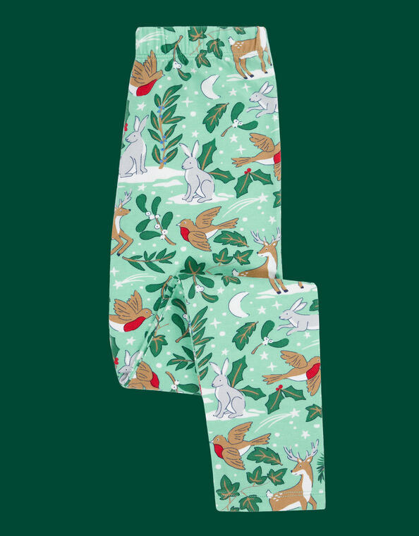 Frugi Libby Printed Leggings, Green (LIGHT GREEN), large