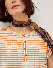 Selena Stripe T-Shirt, Ivory (IVORY), large