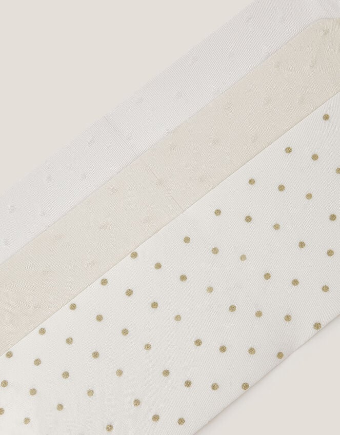 3-Pack Glitter Spot Tights, Multi (MULTI), large