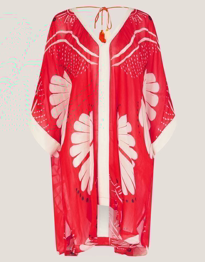 Nara Shell Print Mini Kaftan, Orange (RUST), large