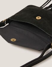 Zora Suede Fringe Crossbody Bag, , large