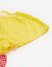 Frugi Dorothy Print Tiered Swing Dress, Multi (MULTI), large